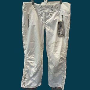 Obermeyer Women's White Bootcut Insulated Snow Pants - NWT